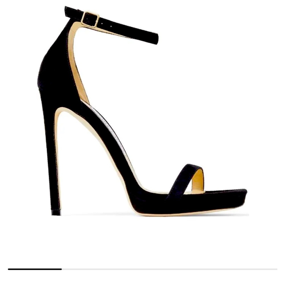 Jimmy Choo London Alva (Black) 120mm stilletos size 37, suede